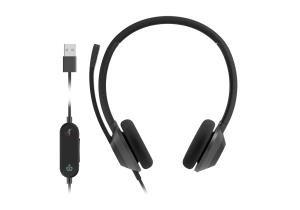Headset 322 - Wired Dual On-ear Carbon - Black USB-a