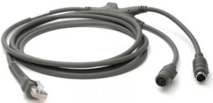 Cable Auto-host Detect Keyboard Wedge 7ft (2m) Straight Ps/2 Power Port                             