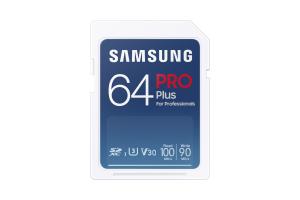 Sd Pro Plus - 64GB - Flash Card - U3, V30 , 160mb/s - White