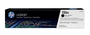 Toner Cartridge - No 126A - 1.2k Pages - Black - Dual Pack