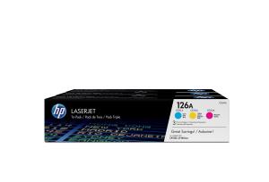 Toner Cartridge - No 126A - Cyan/Magenta/Yellow - 3 Pack