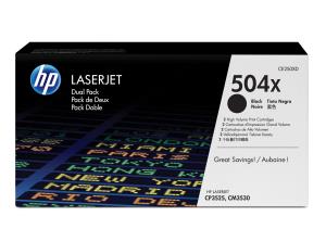 Toner Cartridge - No 504X - 10.5k Pages - Black - Dual Pack