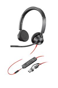 Headset Blackwire 3325-m - Stereo - USB-A / 3.5mm - USB-C/A Adapter