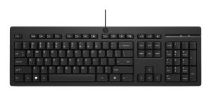 Wired Keyboard 125 - Black - Azerty Belgian - Bulk