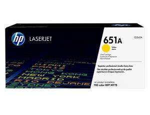 Toner Cartridge - No 651A - 16k Pages - Yellow