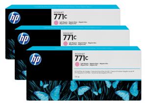 Ink Cartridge - No 771c - 775ml  - Light Magenta - 3 Pack