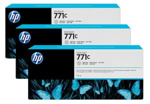 Ink Cartridge - No 771c - 775ml  - Light Grey - 3 Pack