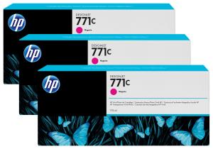 Ink Cartridge - No 771c - 775ml  - Magenta - 3 Pack