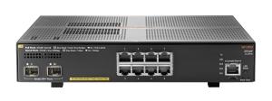 Aruba 2930F 8G PoE+ 2SFP+ Switch, (8) RJ-45 autosensing 10/100/1000 PoE+ ports                      