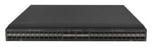 FlexFabric 5945 48SFP28 8QSFP28 Switch, 48 x 25 GB SFP28, 8 x 100 GB QSFP28, and 2 x 1 GB SFP ports