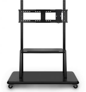 Rolling trolley cart stand - VB-STND-001-2C - 1 monitor - 55 to 98in - Black