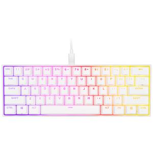 K65 RGB Mini 60% Cherry mx Red - Wit QWERTY                                                                                                           