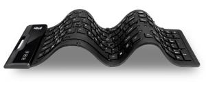Akb-232ub Antimicrobial Waterproof Flex Keyboard USB - Black - Qwerty Us