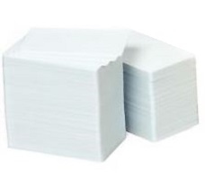Card Food Safe Pvc 30 Mil Box Of 500 White/white Glossy (800050-167)                                