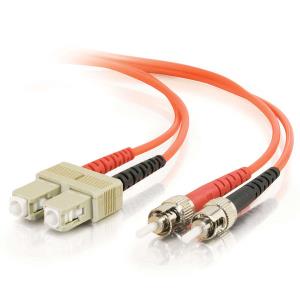 Fibre Optic Cable Sc-st 50/125 Om2 Duplex Multimode Pvc (lszh) Orange 3m                            
