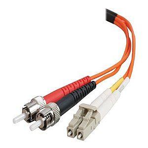Fibre Optic Cable Lc-st 50/125 Om2 Duplex Multimode Pvc (lszh) Orange 2m                            