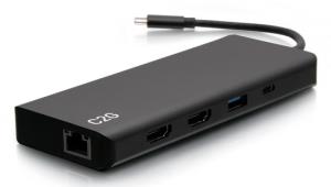 Dual Display Dock USC-C - USB-C Female / 3x USB 3.0 A Female / USB-A Female / 3.5mm Female / RJ-45 Female / 2x HDMI Female - 60W USB Power Delivery