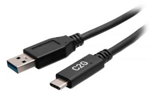 USB-C Male to USB-A Male Cable - USB 3.2 Gen 1 (5Gbps) 15cm