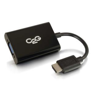 Adapter Converter Dongle - HDMI Male to VGA and Stereo Audio Female 