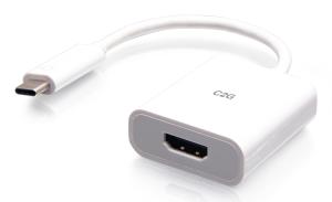 Adapter Converter - USB-C to HDMI Audio/Video - 4K 60Hz - White