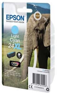 Ink Cartridge - 24xl Elephant - 9.8ml - Light Cyan Rf/am Tags