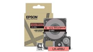 Tape Cartridge - Lk-4rbj - 12mm - Matte Red/black 