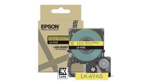 Tape Cartridge - Lk-4yas - 12mm - Soft Yellow/gray 