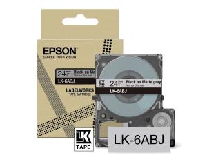 Tape Cartridge - Lk-6abj - 24mm - Matte L Gray/black 