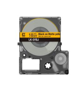 Tape Cartridge - Lk-4ybj - 12mm - Matte Yellow/ Black 