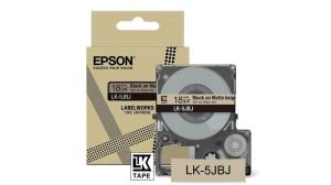 Tape Cartridge - Lk-5jbj - 18mm - Matte Beige/black 