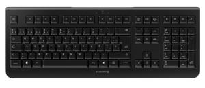 CHERRY KW 3000 Full-Size Keyboard Low-Noise - Wireless - Black - Qwerty Spanish