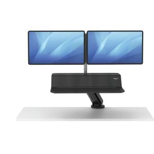 Lotus Rt Zit-sta Werkstation - Dubbele Monitor - Black