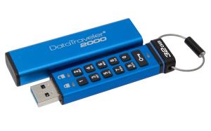 Datatraveler 2000 - 32GB USB Stick - USB 3.0 - Aes 256-bit Hardware-based Data Encryption