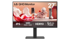Desktop Monitor - 27ba54qb-b - 27in - Qhd 2560 X 1440 (16:9) - 2x Hdmi/ Dp/ USB 3.2 Hub/ KVM/ Ethernet - Black