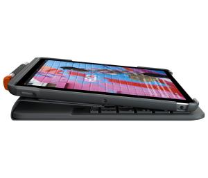 Slim Folio For iPad 7th Generation Graphite Qwerty Pan Nordic