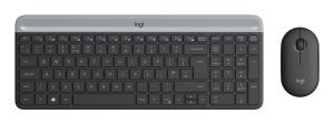 Slim Wireless Keyboard And Mouse Combo Mk470 - Graphite - Qwerty Esp
