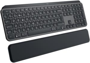 Mx Keys Wireless Illuminated Rechargeable Keyboard With Palm Rest Graphite Qwertz Swiss