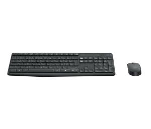 Mk235 Wireless Keyboard / Mouse Grey-2.4GHz-Qwerty Spanish