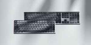 Mx Mechanical Mini Minimalist Wireless Illuminated Keyboard  - Graphite Clicky Qwerty Dansk/ Norsk/ Svenska/ Suomalainen