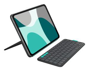 Flip Folio Graphite - iPad Pro 11-in (M4) iPad Air 11-in (M2 & M3) iPad Air (5th gen) - Qwerty ESP