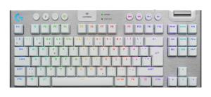 G915 X Lightspeed TKL Wireless Low Profile Gaming Keyboard White - Tactile - Qwerty Dansk/ Norsk/ Svenska/ Suomalainen