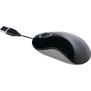 Cord Storing Mouse USB Black Grey                                                                   