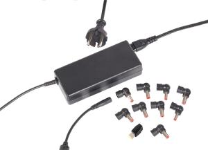 90w Universal Laptop Charger (swiss Plug) Black