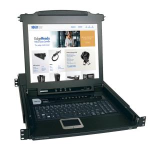 TRIPP LITE Netdirector 1u Rackmount Console KVM Switch 8-port With 17in LCD