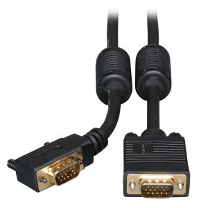 TRIPP LITE Svga/vga Monitor Cable With RGB Coax (hd15m To Right-angle M) 3m