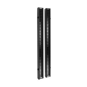 TRIPP LITE Cable Manager Vertical Double Finger Duct With Cover Toolless Mounting 1.8m