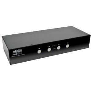 TRIPP LITE KVM Switch 4-Port DisplayPort w/Audio Cables and USB 3.0 SuperSpeed Hub