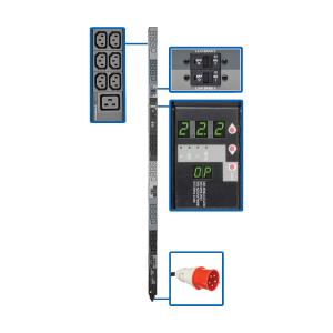 TRIPP LITE 3-Phase Metered PDU 22.2kW 42 220/230V outlets (36 C13 6 C19) IEC309 32A Red (PDU3XMV6G32)