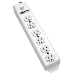 TRIPP LITE NOT for Patient-Care Vicinity - UL 1363 Medical-Grade Power Strip with 6 Hospital-Grade Outlets 6m
