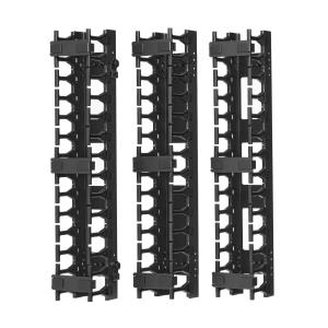 TRIPP LITE SmartRack 3 in Wide High Capacity Vertical Cable Manager - Double finger duct
